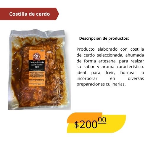 Descripción: Producto cárnico elaborado con una combinación balanceada de ingredientes con carne magra de cerdo curada y cocida para la elaboración de un producto fresco y de calidad. Su mezcla se embute en funda vegetal con un terminado de color rosado, una consistencia firme, con un sabor y aroma característico. 