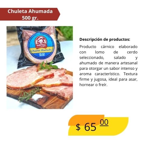 Chuleta ahumada 500 Gr.